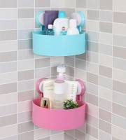 Plastic Corner Triangle Shelf(2pcs)