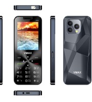 vmax V18 plus Super look Feature Mobile Phone 2.8 iches display with one years warranty  ( Black )