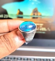 Turkis ring-তুর্কি রত্ন পাথর কালার চেঞ্জিং আংটি --কোড -40