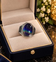 Turkis ring-তুর্কি রত্ন পাথর কালার চেঞ্জিং আংটি --কোড 14